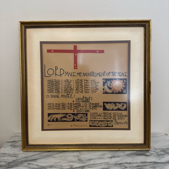 St Francis of Assisi Peace prayer framed print - Picture 9 of 14